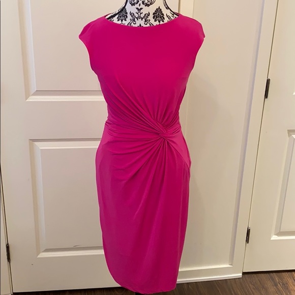 ralph lauren hot pink dress